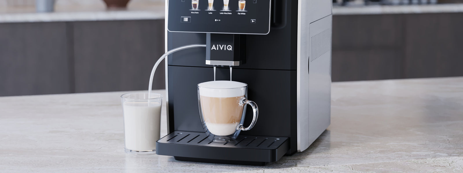 Indbygget mælkeskummer