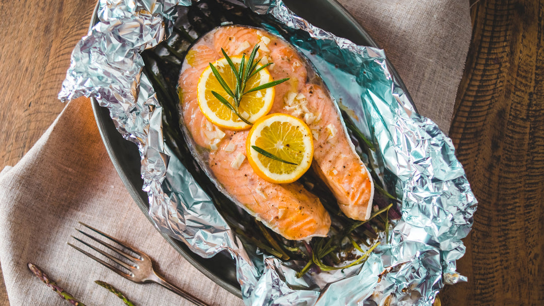 Foliebagt Citronsmør Laksesteg
