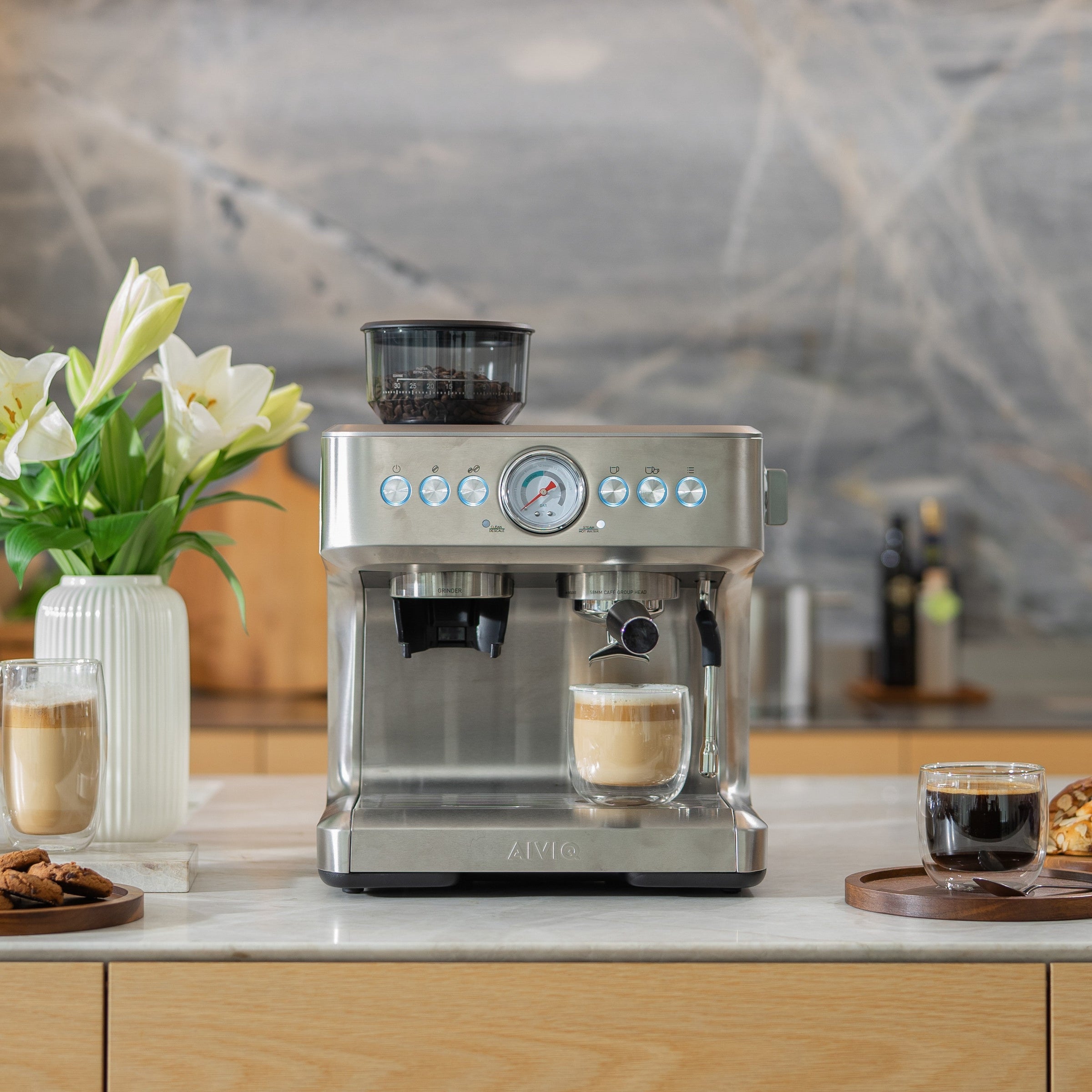 Aspire Core - Espressomaskine med Kaffekværn