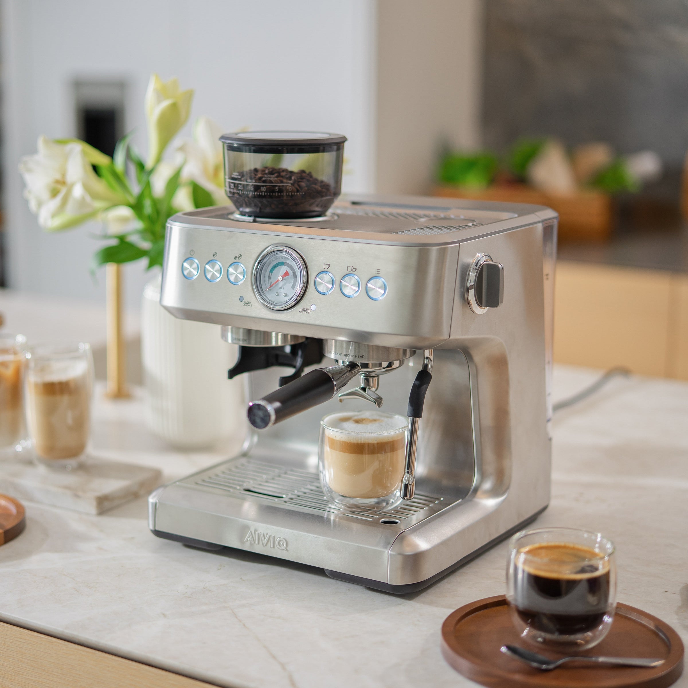 Aspire Core - Espressomaskine med Kaffekværn