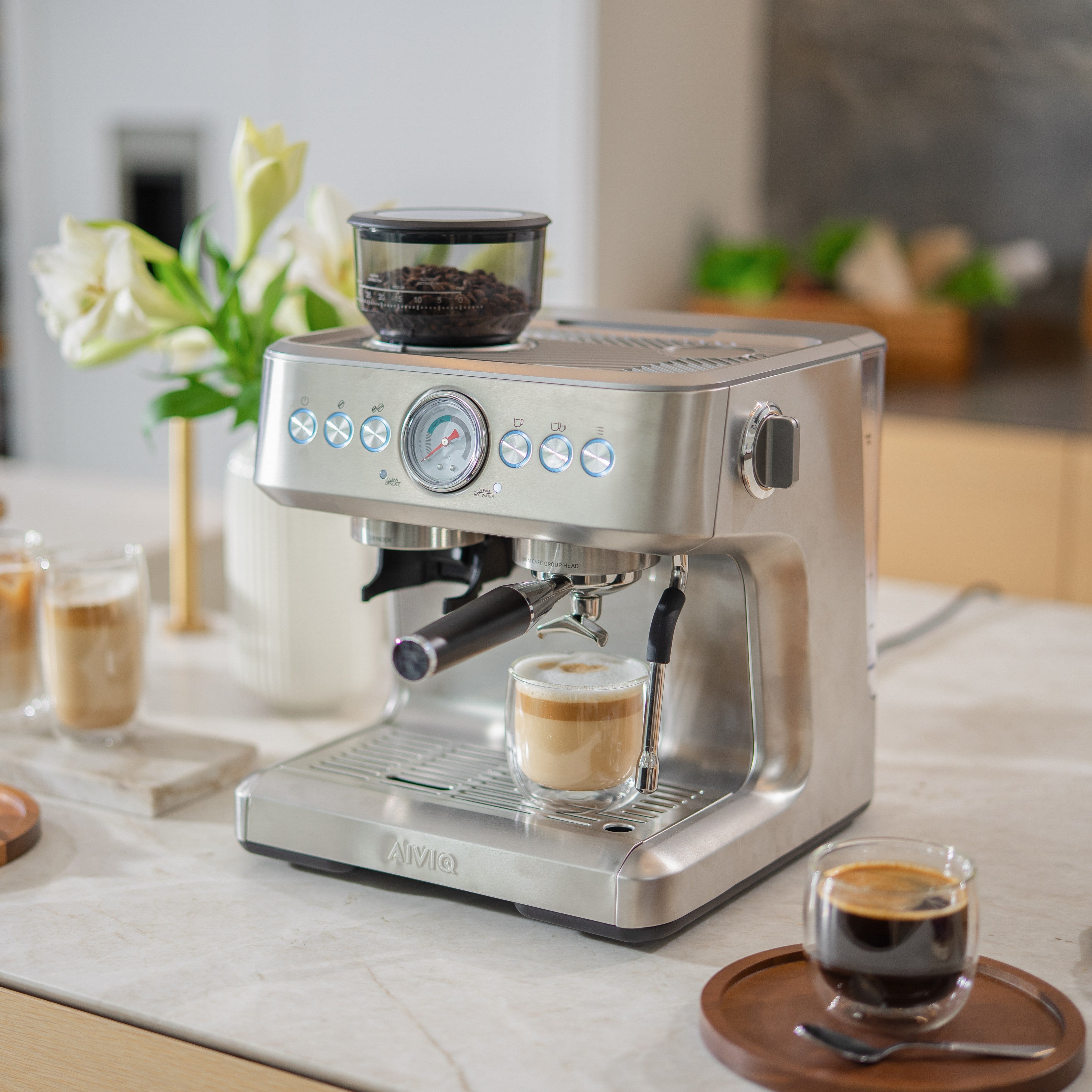 Aspire Core - Espressomaskine med Kaffekværn