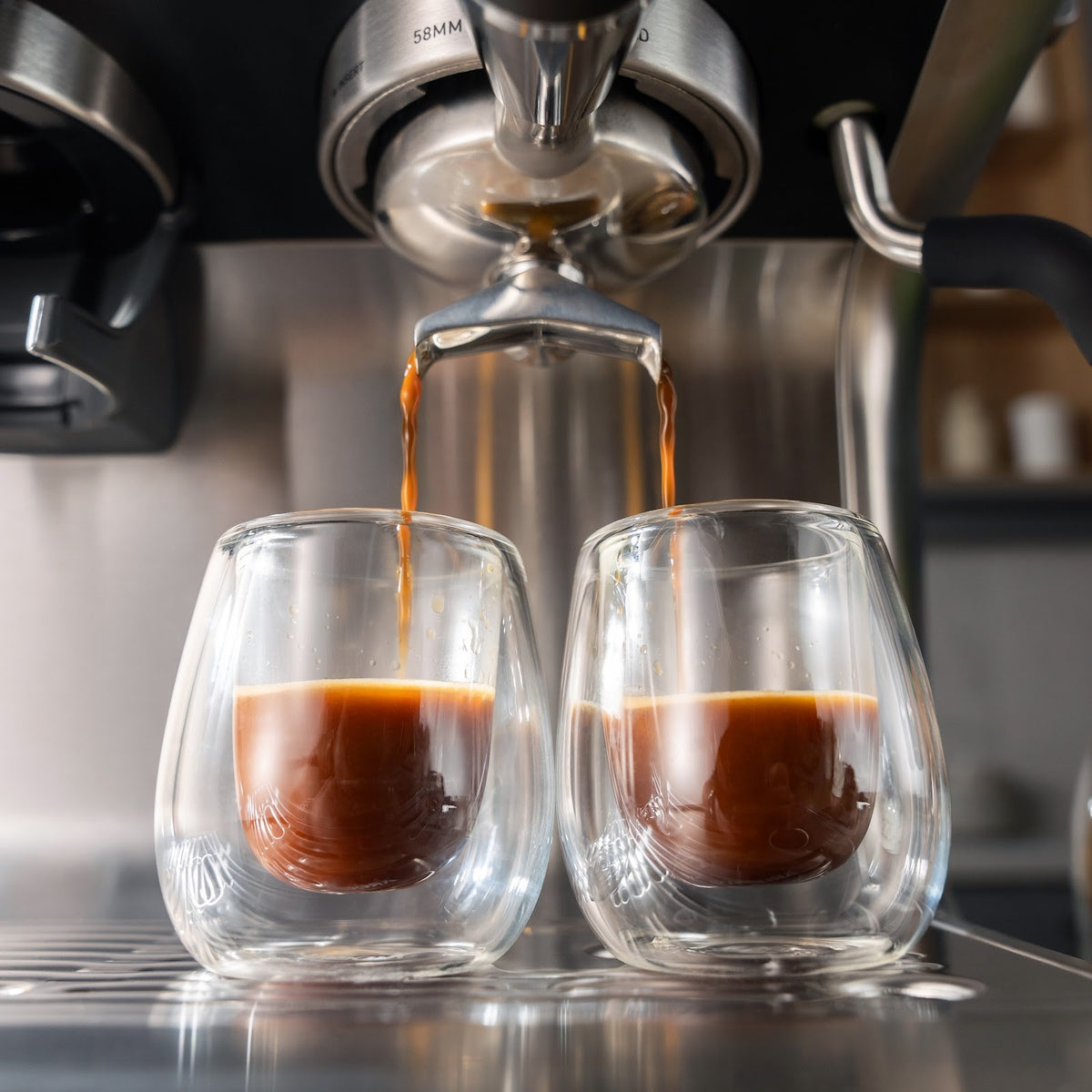 Aspire Core: bryggehovedet: espresso i to glas