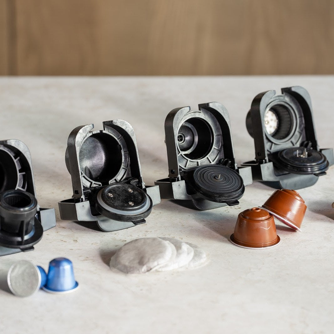 MultiBrew Pro: samme kapsler: fire adaptere