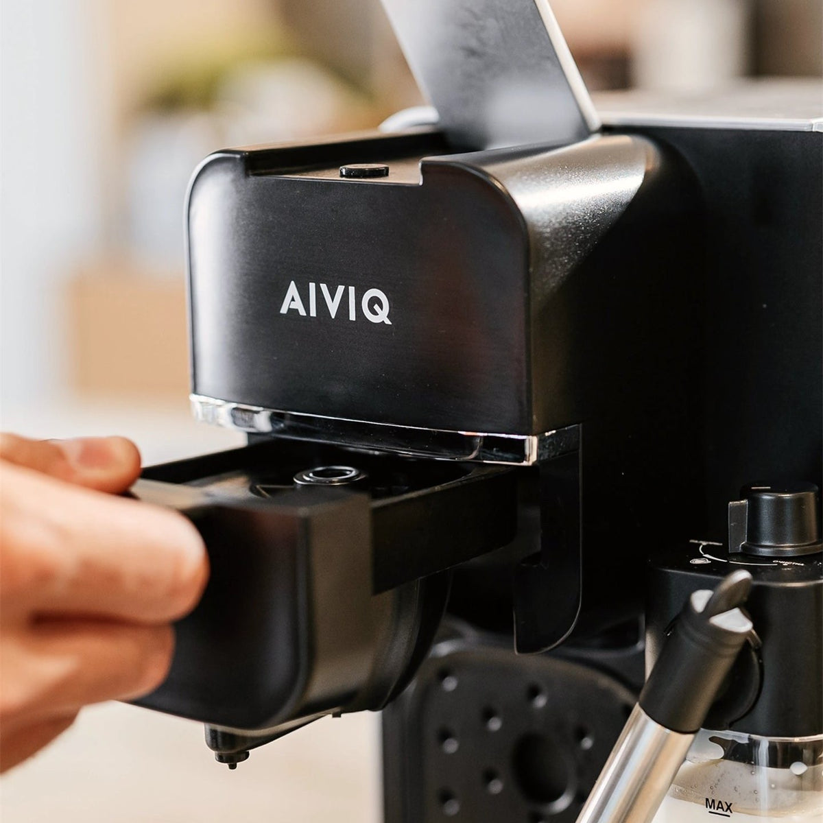 MultiBrew Pro: i brug: adapteren sættes i