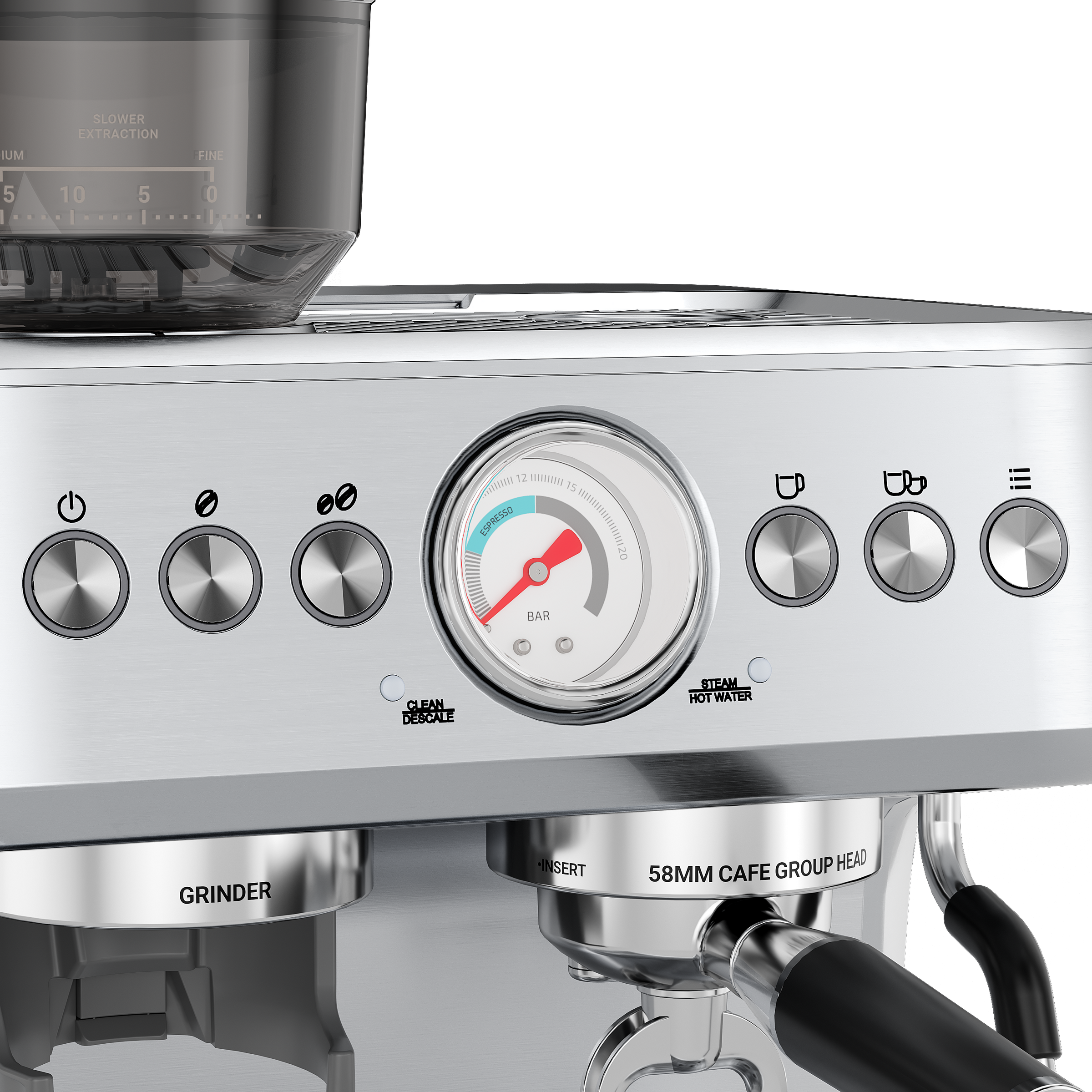 Aspire Core - Espressomaskine med Kaffekværn
