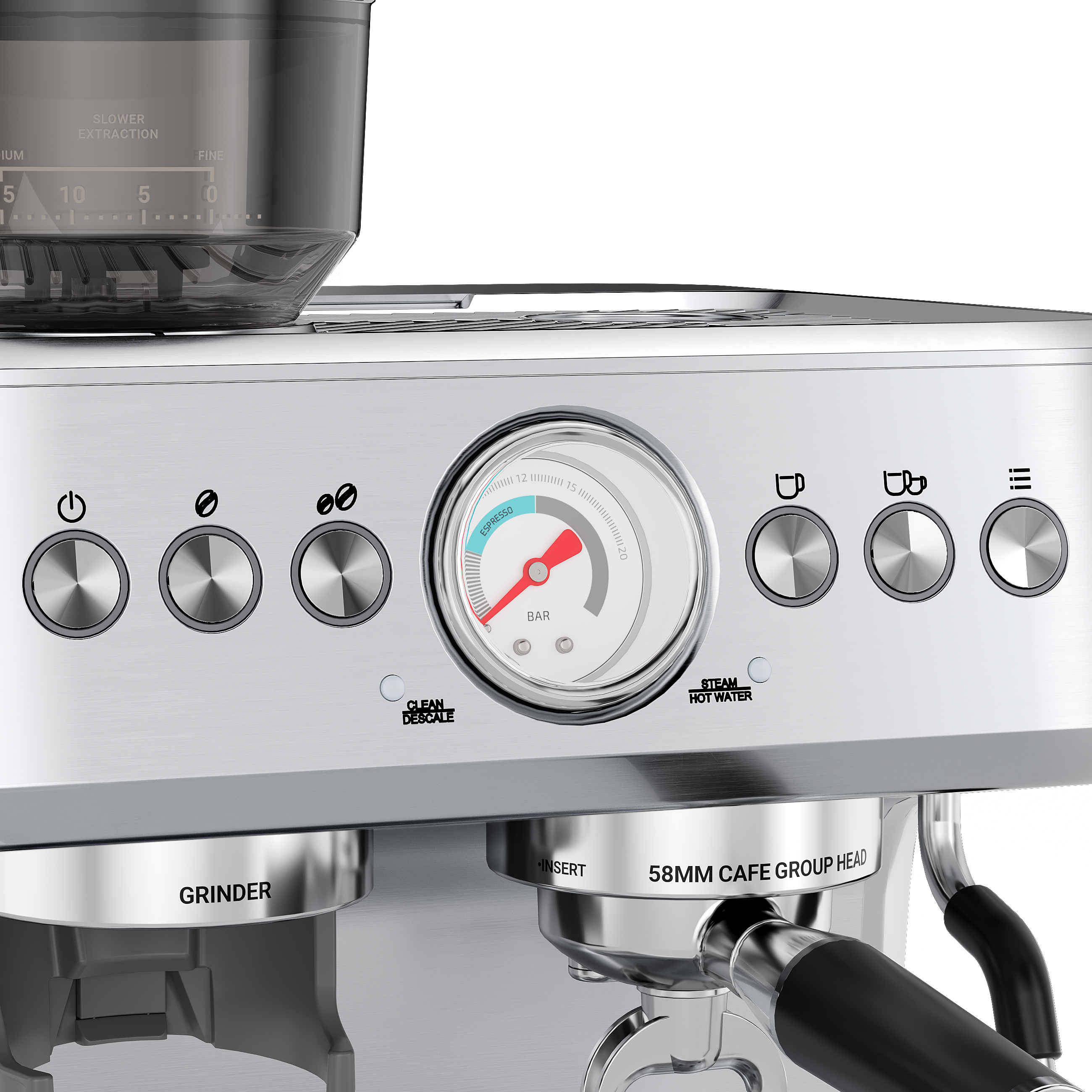 Aspire Core - Espressomaskine med Kaffekværn