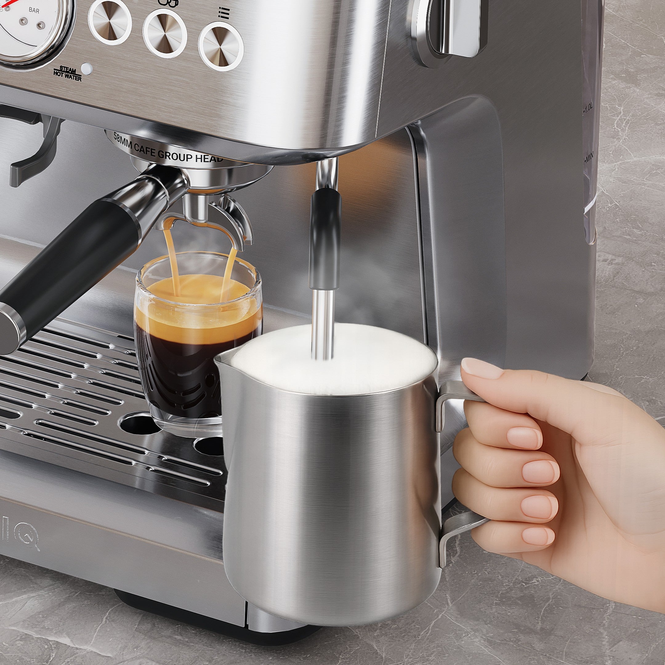 Aspire Core - Espressomaskine med Kaffekværn